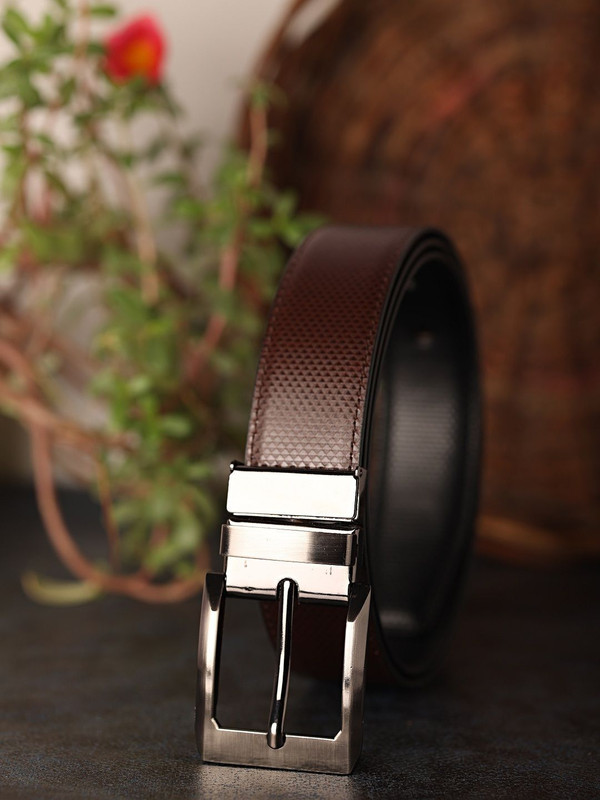 Maven Oakley Men Formal, Casual, Party Black, Brown Genuine Leather Reversible Belt