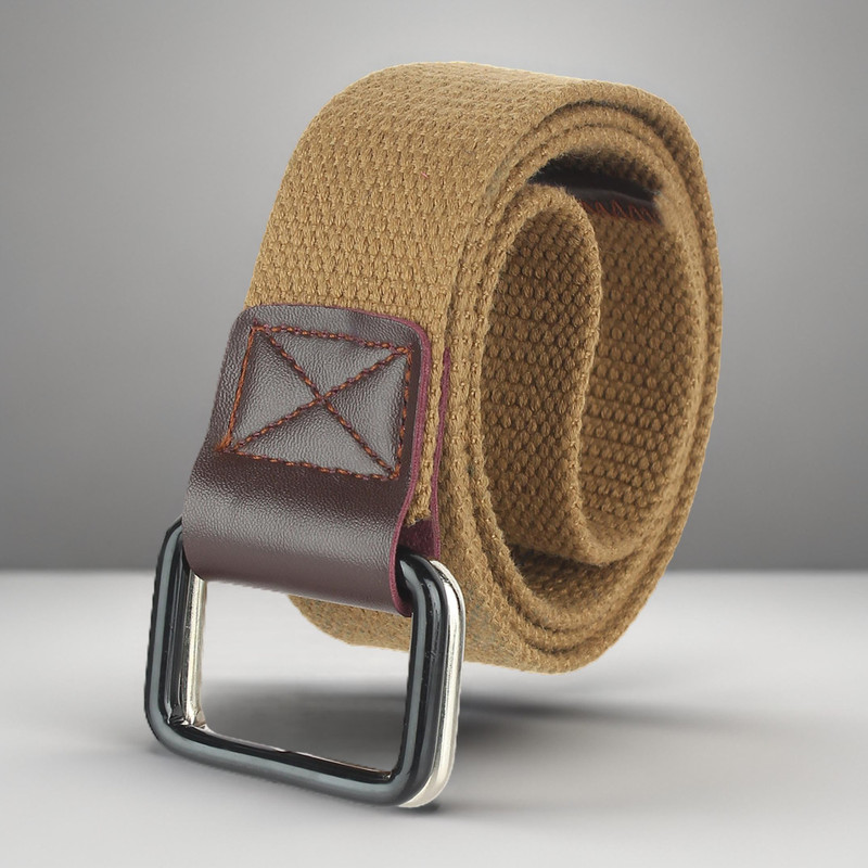 USL Men & Women Tan Canvas Belt