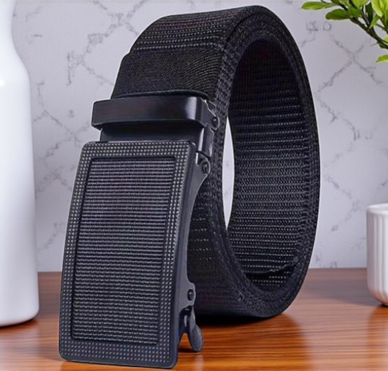 ZORO Men Evening, Party, Formal, Casual Blue Canvas Belt