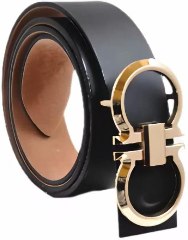 LUXURY LEATHER Girls Party, Evening, Casual Black Synthetic, Artificial Leather, Fabric Belt