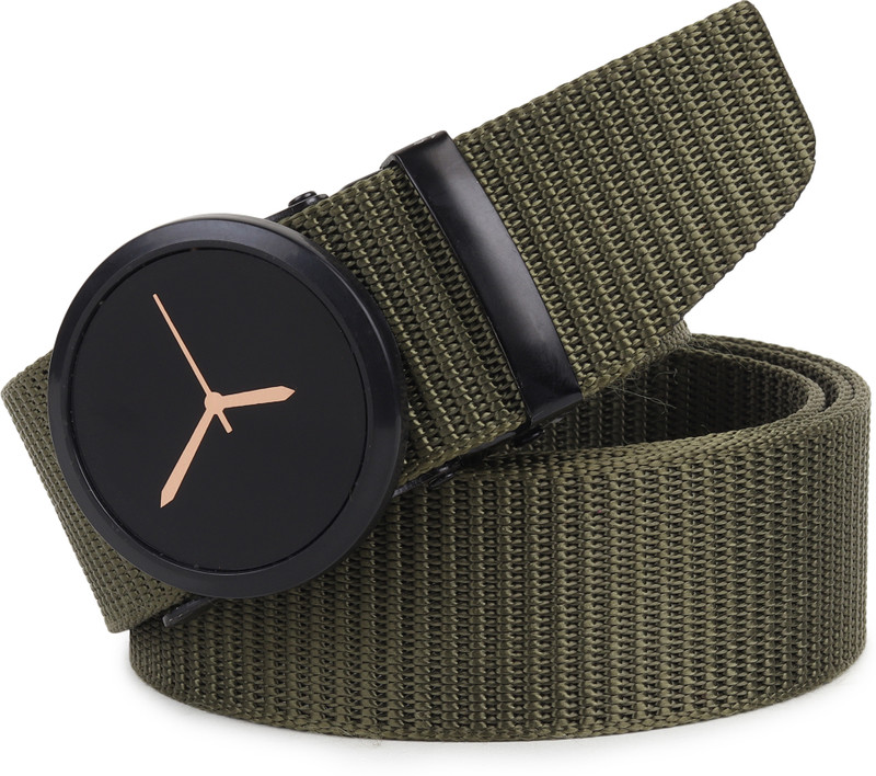 DARKLEATHERIS Men Casual, Evening, Formal Beige Nylon Belt