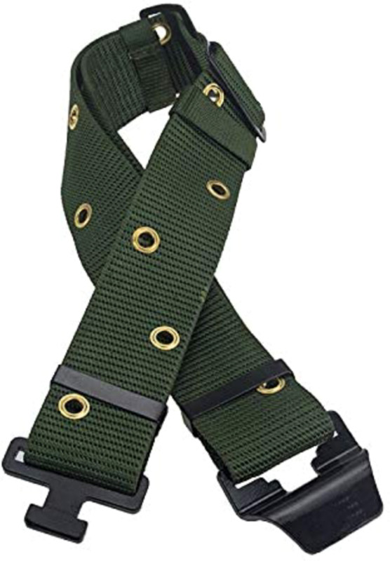 AMF Collections Men & Women Black Nylon Belt