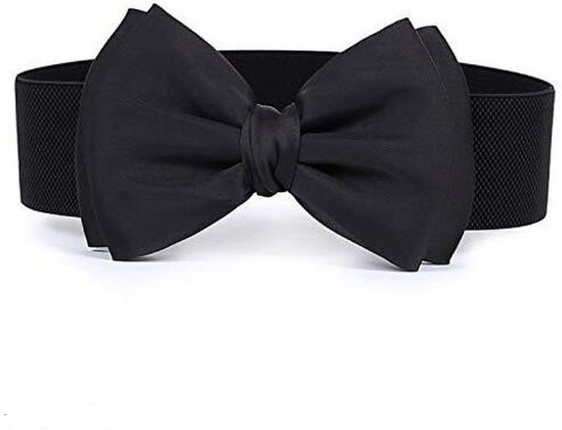 Tity Women Party Black Fabric Reversible Belt