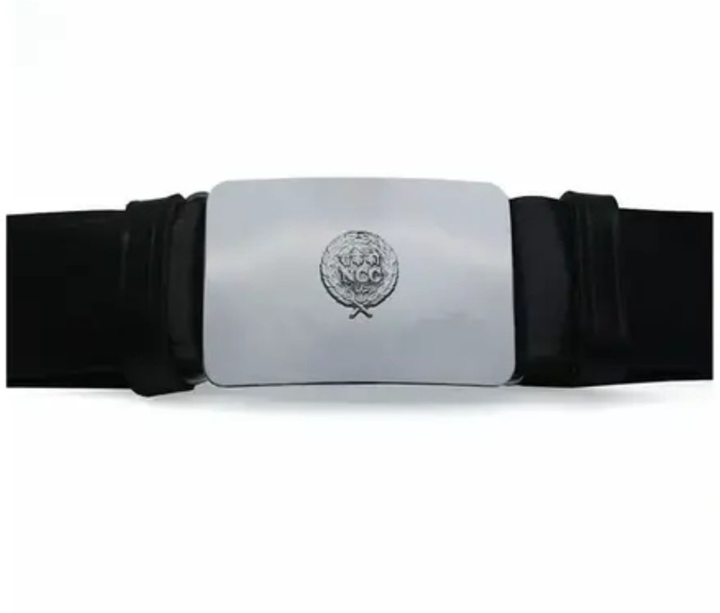 army apparel Men & Women Black Genuine Leather Belt