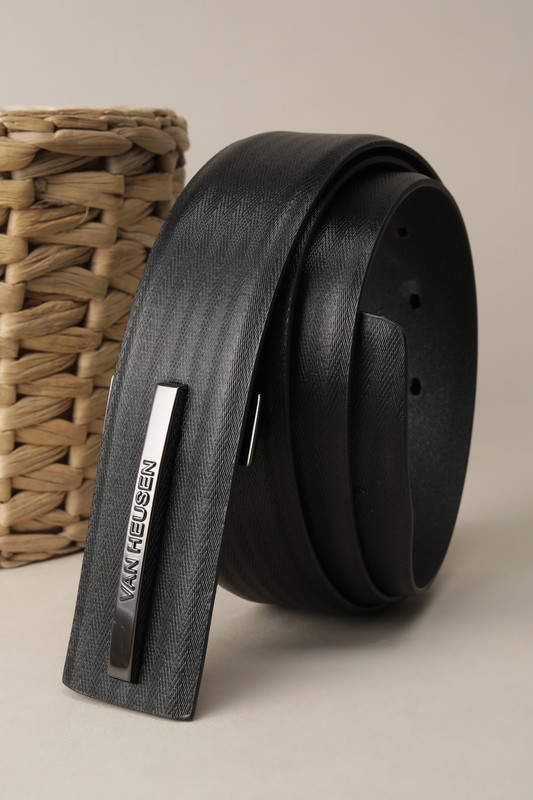 VAN HEUSEN Men Brown Genuine Leather Belt