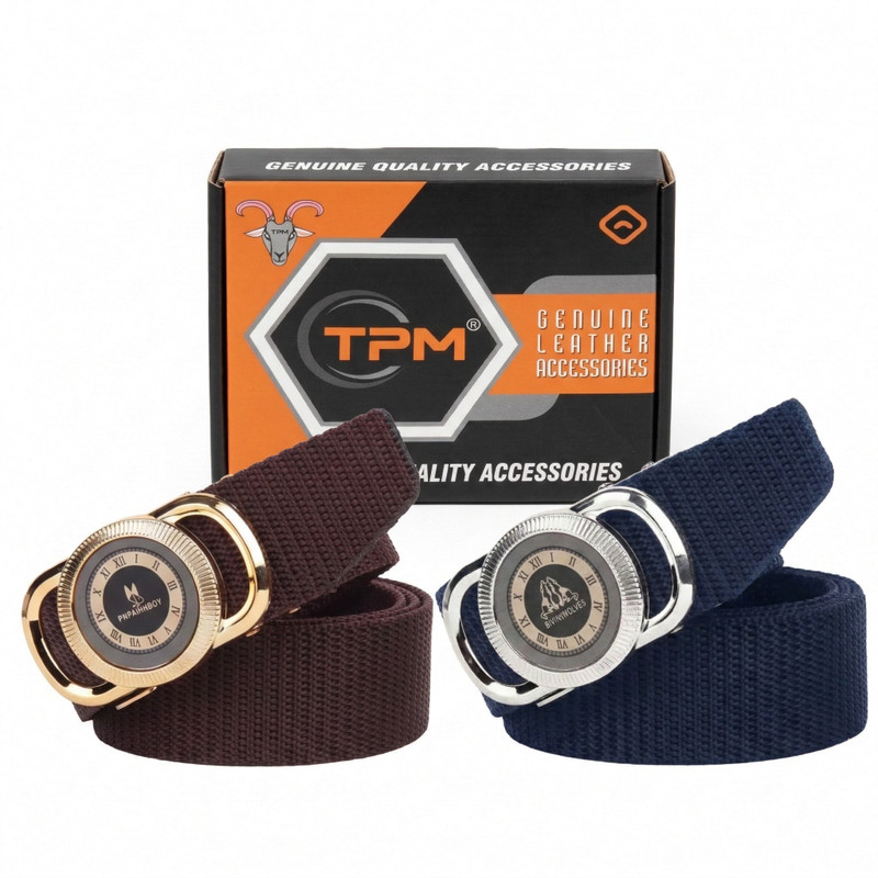TPM Men Casual Multicolor Nylon Belt