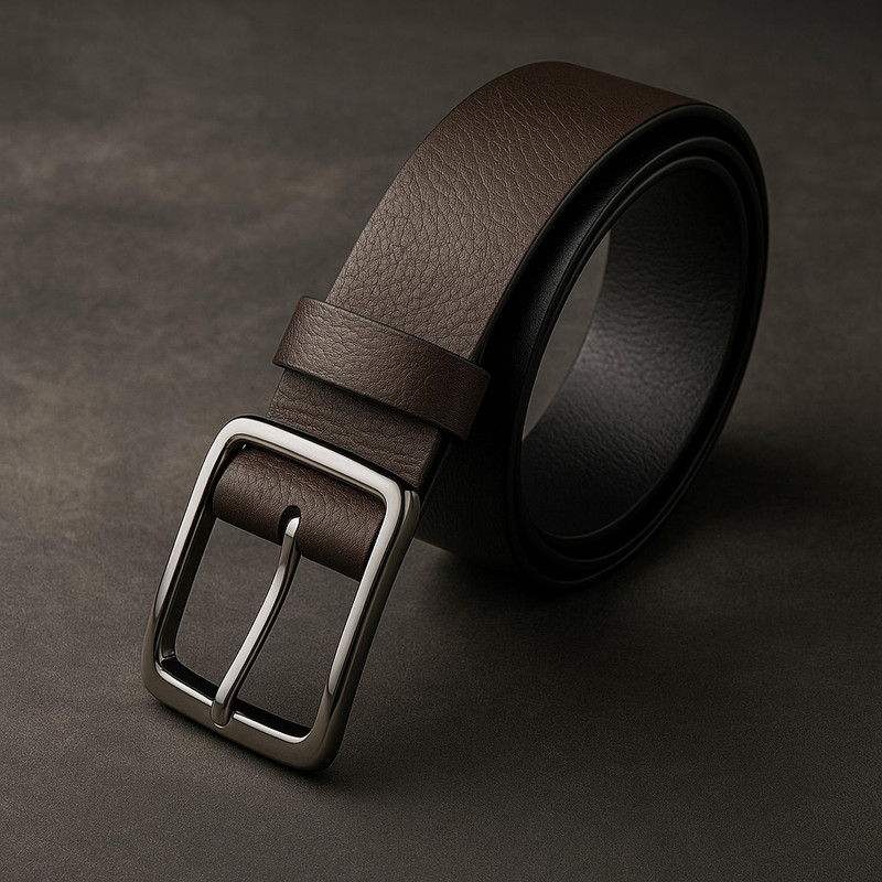 AS Collection Men Casual, Formal Brown Artificial Leather Belt