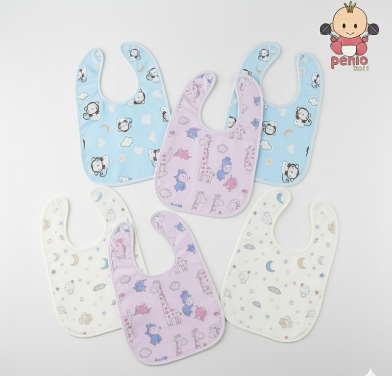 penio soft baby bibs(Multicolor)