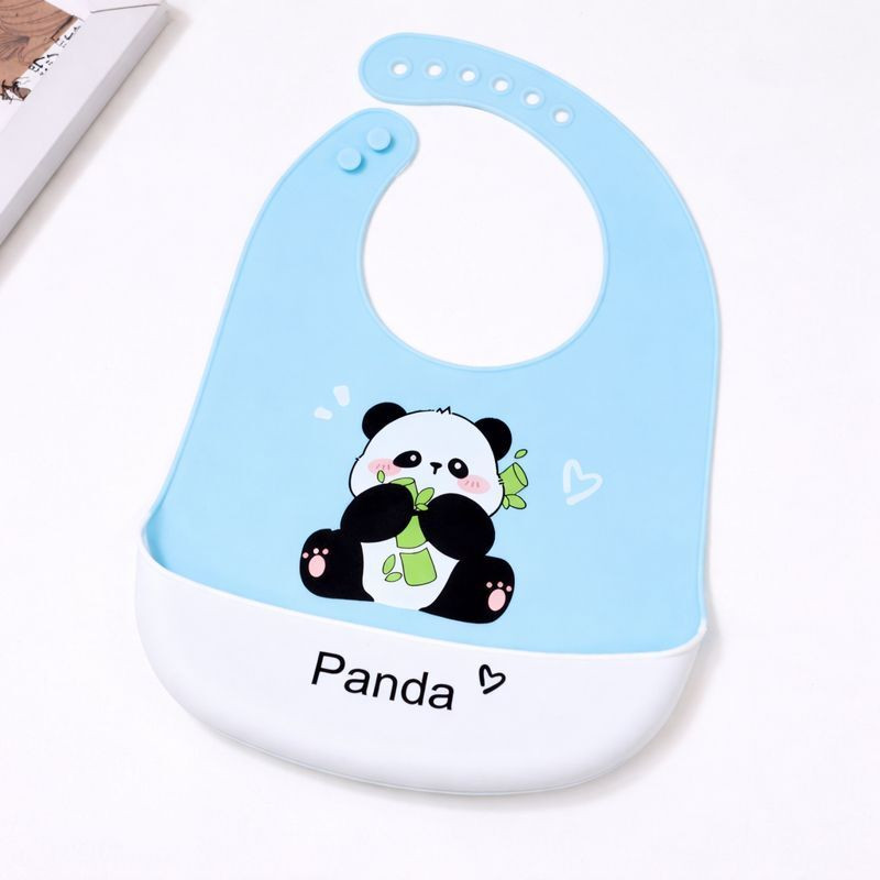 Cubella wrapped in love PandaSip SILLICONE BABY BIB(SKYBLUE)