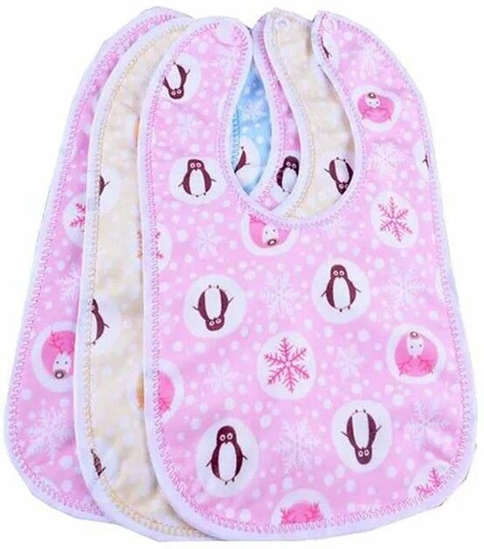 EMPOISON New Born Water Resistant-Premium Super Soft Cotton Daily Use bibs(Multicolor)