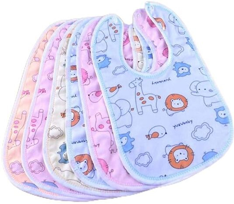 RaoSons Super Soft Cotton Waterproof Baby Bibs Apron(Multicolor)