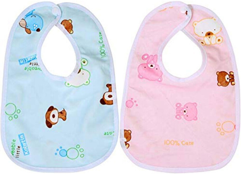 Vadhavan Double Layered Waterproof Bibs Pack Of 2(BLUE, PINK)