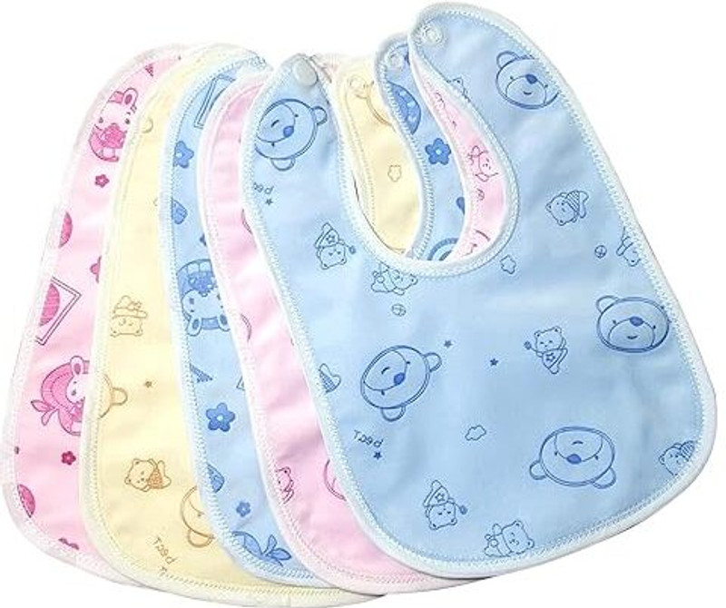 Lepax Enterprise Leepax baby bib Super Soft Cotton(Multicolor-3 Pairs)(Multicolor)