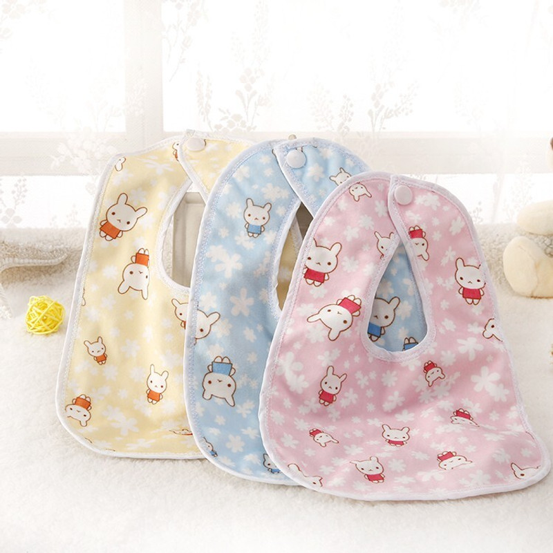 BABY LOOKS Fast Dry Waterproof Cotton Baby Bib / Apron Useful Baby Shower Gift(Multicolors)