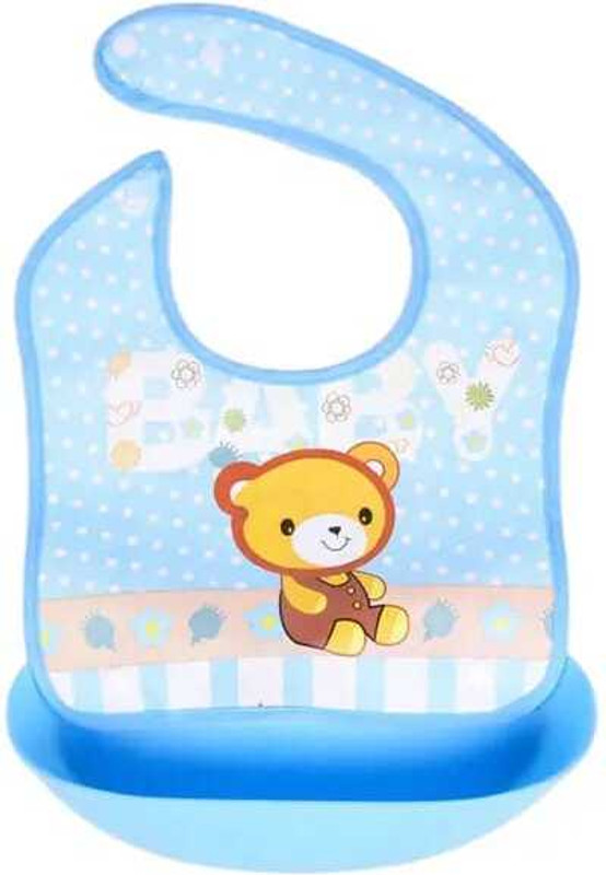 VKD Baby Tailor Waterproof Feeding Bibs for Babies and Toddlers(Blue)