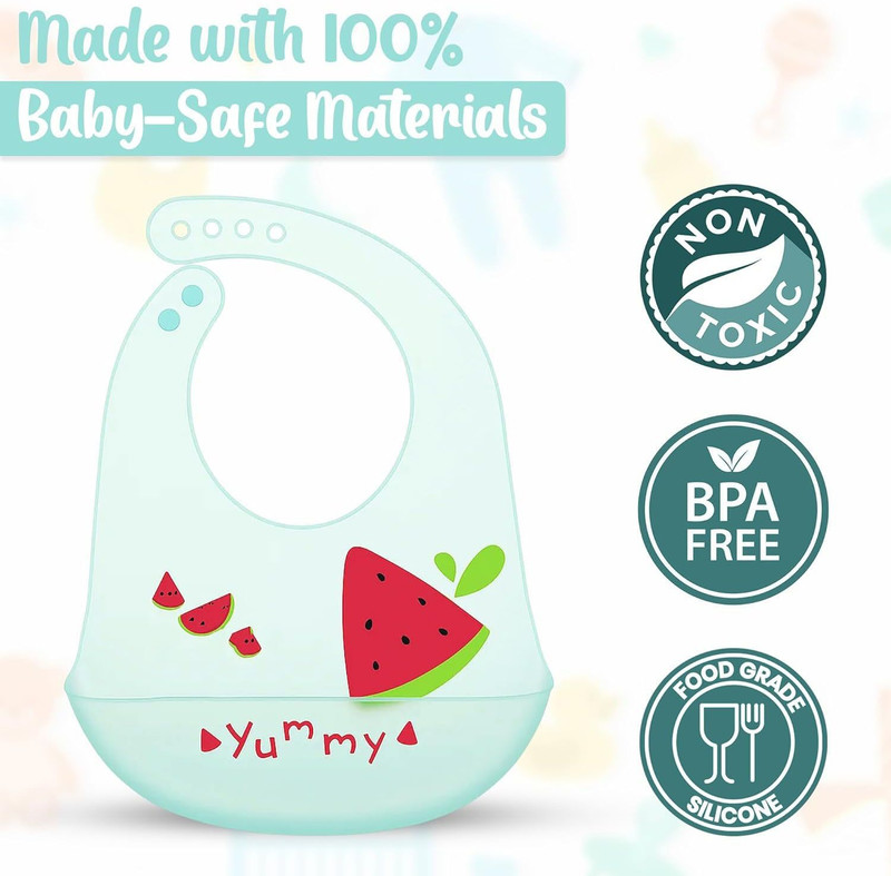 AnXeon Soft Cotton Baby Bib for Newborn & Infant(Multicolor)