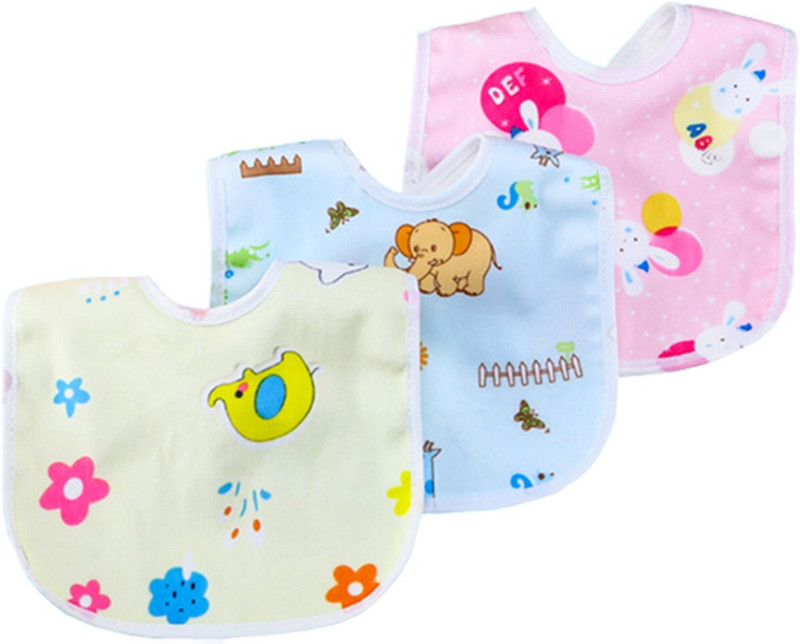 Uber World Unisex Fleece Water Proof, Cute Prints Bibs(Multicolor)