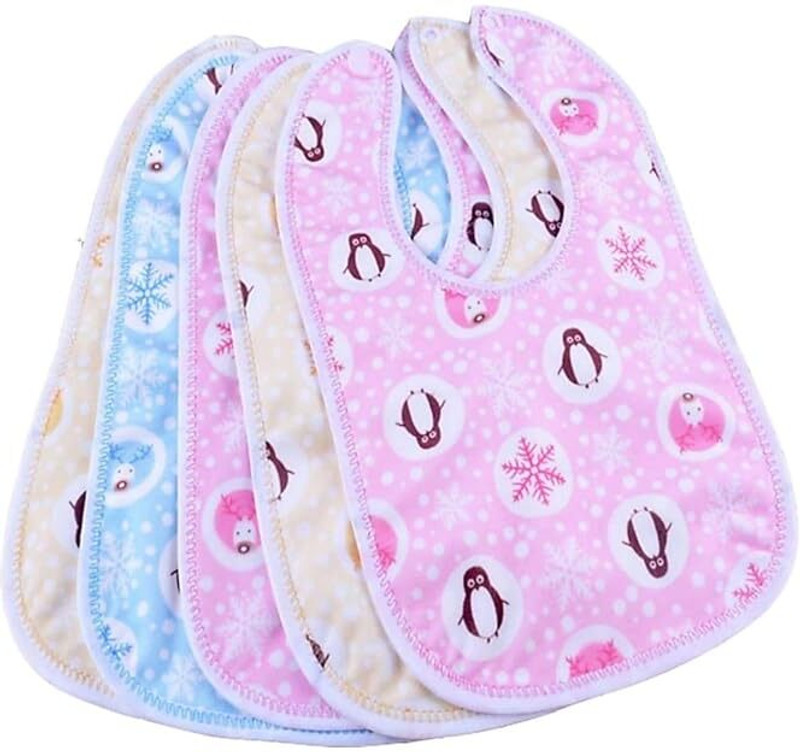 Vadhavan 5pcs/Fastdry-Premium Super Soft Cotton Daily Use bibs(Multicolor-Pack of 5)