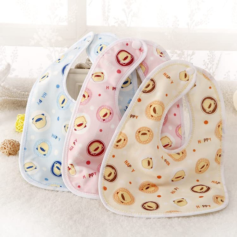 voltify Waterproof baby bibs/aprons for the babies bigger printed pack of 3(Multicolor)