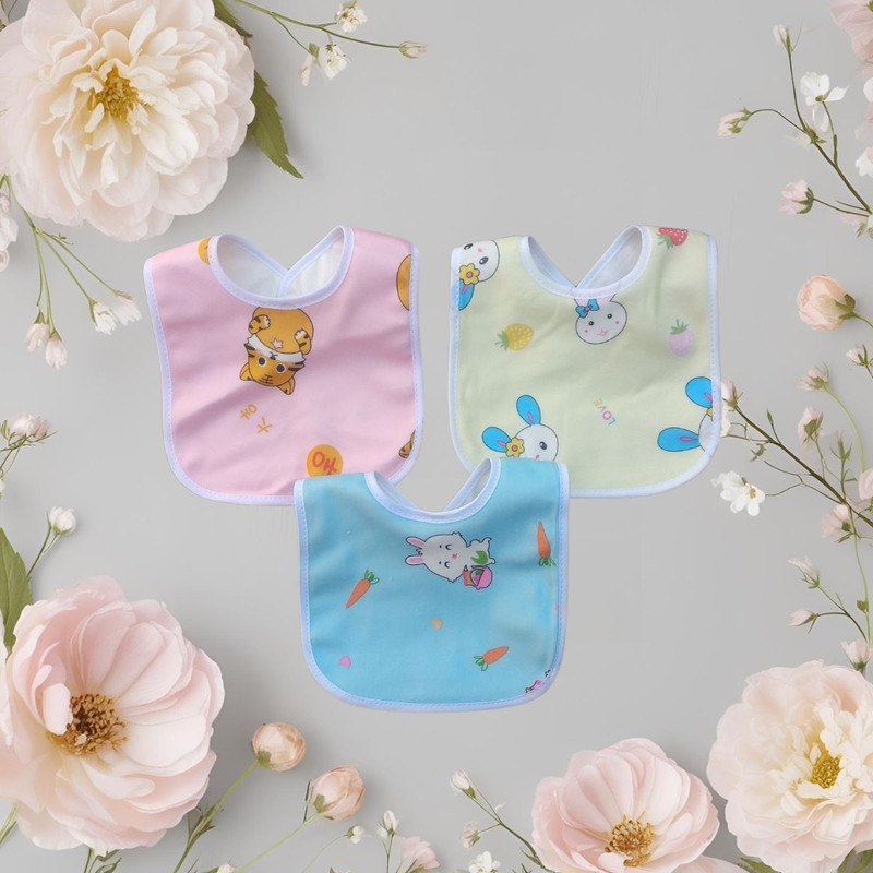 Paandri Best Baby Bibs Apron | Cute & Reusable Baby Bibs | Waterproof Bibs for Babies(Multicolor)