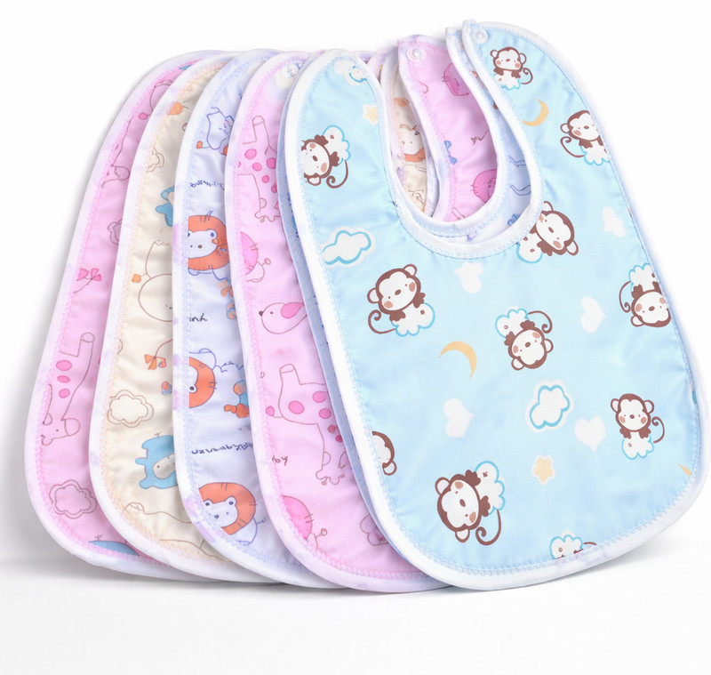 Bachpan Baby Bibs Set for Newborn | Soft Cotton Waterproof Feeding & Drool Bibs(pack 6)(Multicolor)