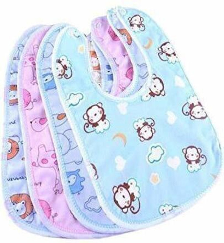 akku Waterproof Baby Apron with Bib for baby Pack of 4 (Multicolor)(Multicolor)
