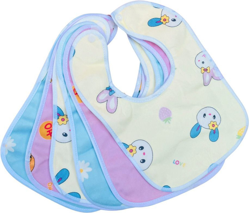 SnuggleDrop Signature Soft Cotton Baby Bibs – Premium Waterproof & Absorbent Designer bib(6 color)