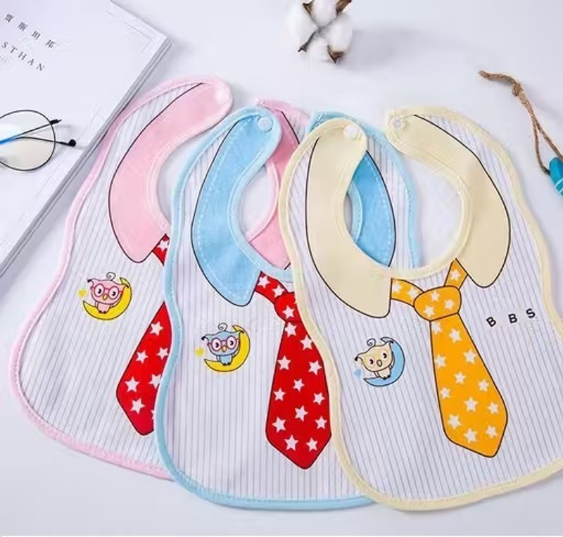 Goyoo LittleGent Formal Look Baby Tie Babys Button Bibs for kids-pack of-3(Multicolor)