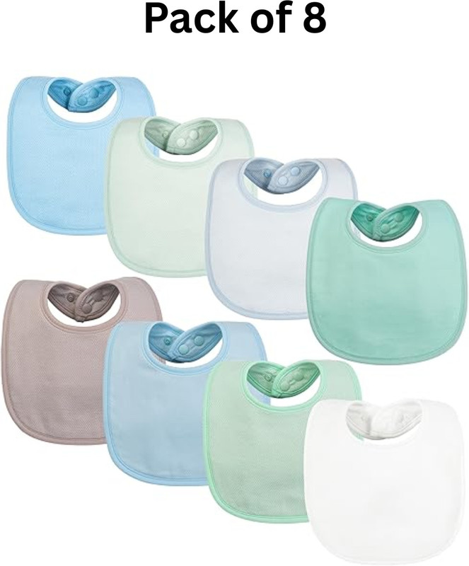 Tiny Twinkle Baby Boys Bibs (Pack of 8)(Multicolor)