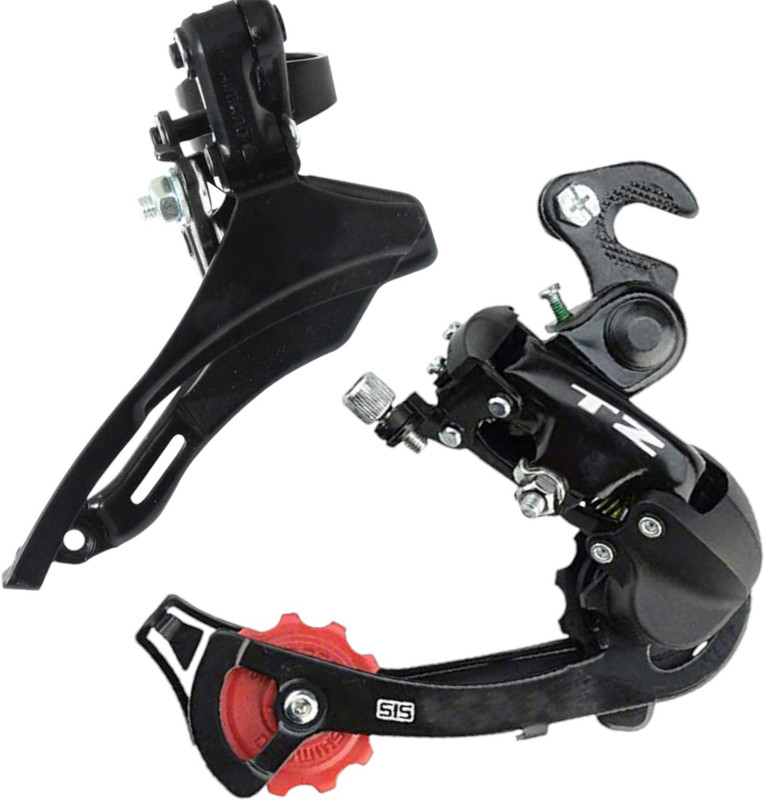 NSV Bicycle Gear 6/7 Speed cycle Pull Up Front Derailleur with Rear TZ Derailleur Bicycle Brake Disk