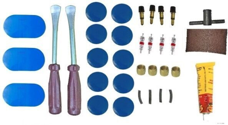 HOUSE OF COMMON Bicycle Cycle bike puncture repairing full tool kit for tube tyres- 33 Pcs Tubed Bicycle Brake Disk