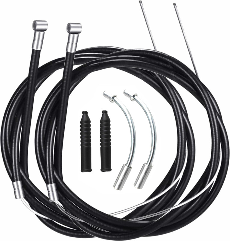 LORWADIYA Bicycle Brake Wire with V Brake Noodle Wire Inner/Outer Set Front and Rear Bicycle Brake Disk