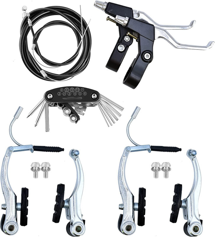 NSV Bicycle Power Brake Set With Lever Wire and Bicycle Tool Bicycle Brake Disk