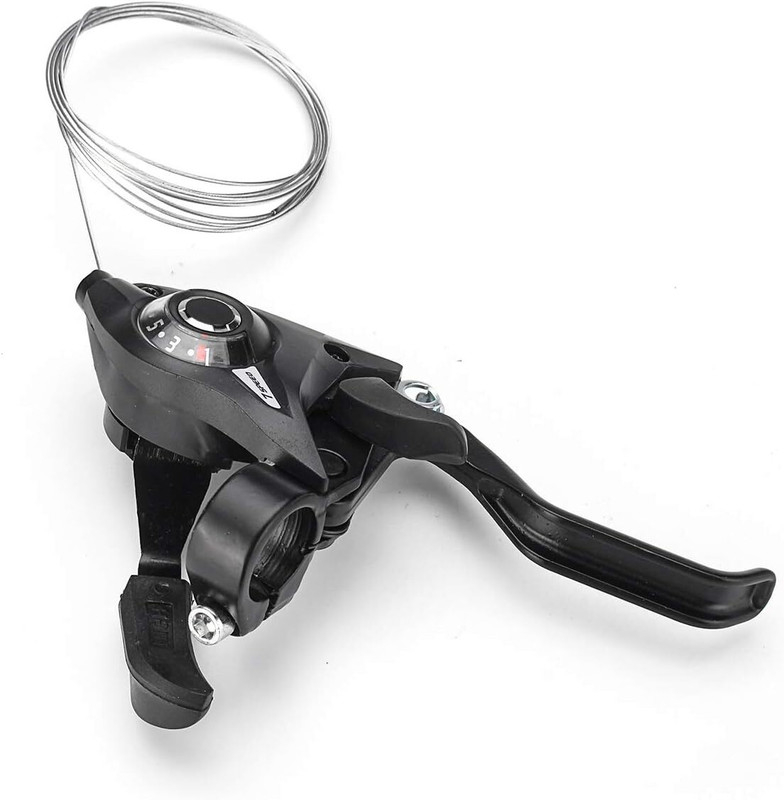 Xezon Bicycle 7 Speed Right Handle Thumb Gear Shifter Cycle Thumb Lever Shifter Bicycle Brake Disk