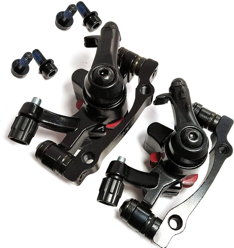 DSTECHBAR Cycle Disc Brake Caliper Mechanical Front Rear Disk F180/R160 , F160/R140 2pc Bicycle Brake Disk