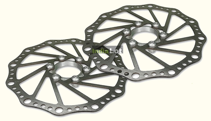 IndiaLot Bicycle Disc Brake Plates 2 Pcs High Strength Disk Plate Flange Bicycle Brake Disk
