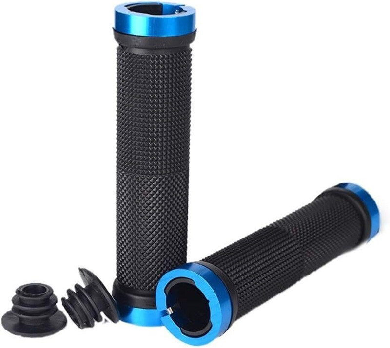 NSV Bike Handle Grips Silicone Lock-on Bicycle Handle Bar for MTB, BMX Mountain Bicycle Handle Grip(12 cm)