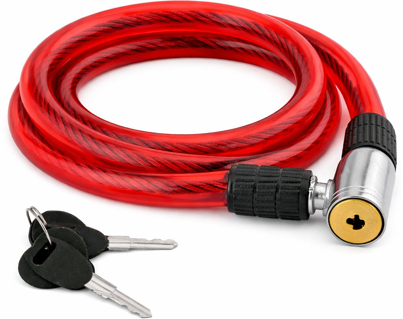 KONIO Steel cable Lock For Multipurpose Uses with 2 Keys. Cycle Lock