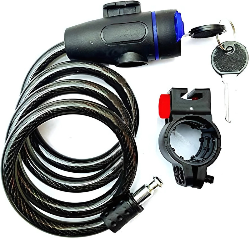 ShopiMoz Heavy Duty Bicycle Lock Bike, Helmet, and Luggage Cable Lock with 2 Keys Lock Cycle Lock