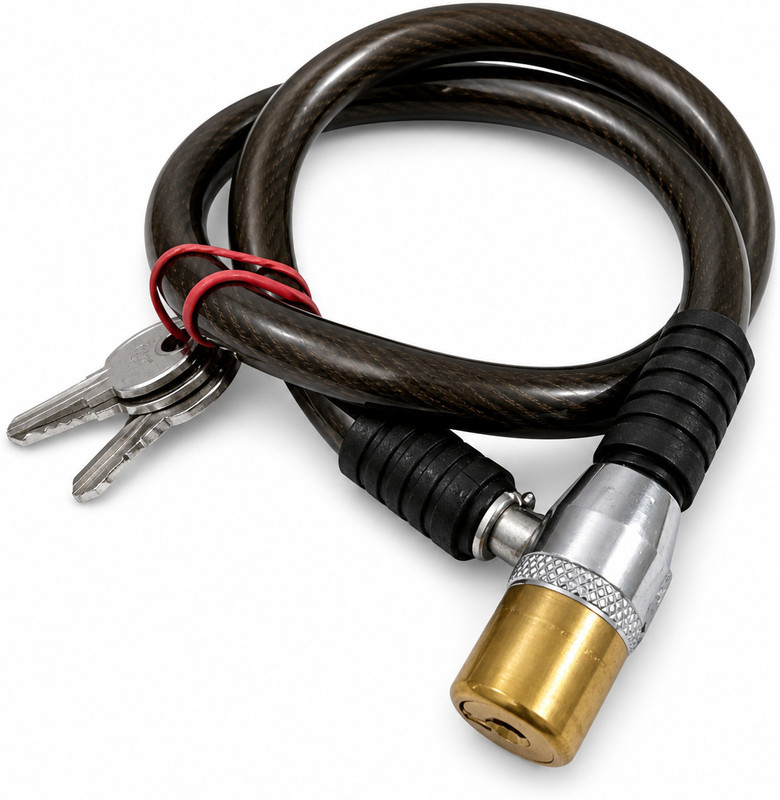 ELEMENTS HUB Multipurpose Heavy-Duty Cable Lock for Bikes, Cycles|Anti-Theft,Helmet, Luggage Cycle Lock