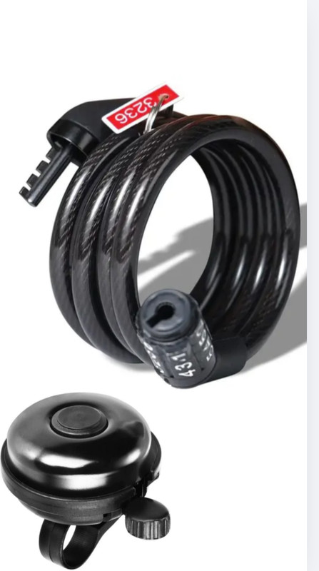 Rahidhay Heavy Duty Number lock with premium Plastic Bell Cycle Lock