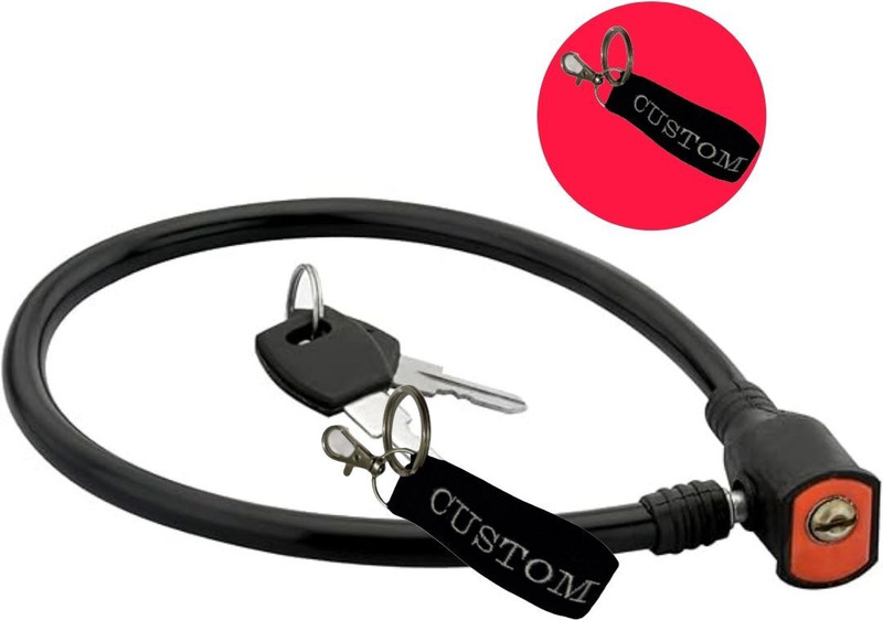Salveen Black cable chain lock Cycle Lock