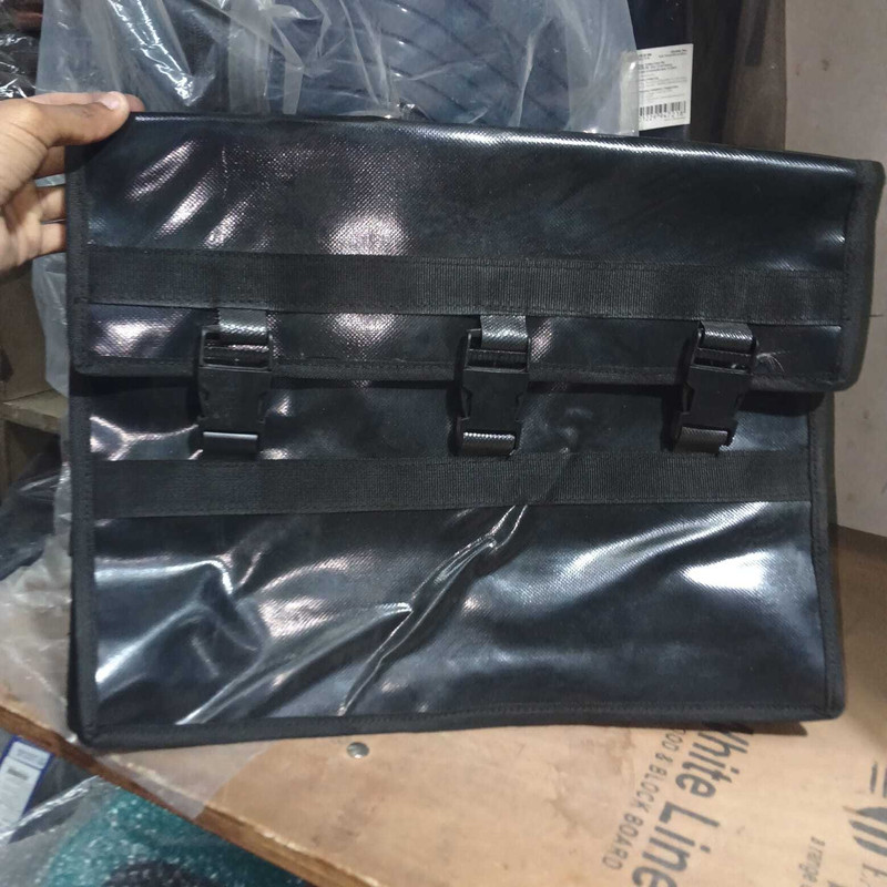 chirag Waterproof bicycle tailstock, trunk bags, luggage bags bilateral Saddle Bag Black Polyester Motorbike Saddlebag