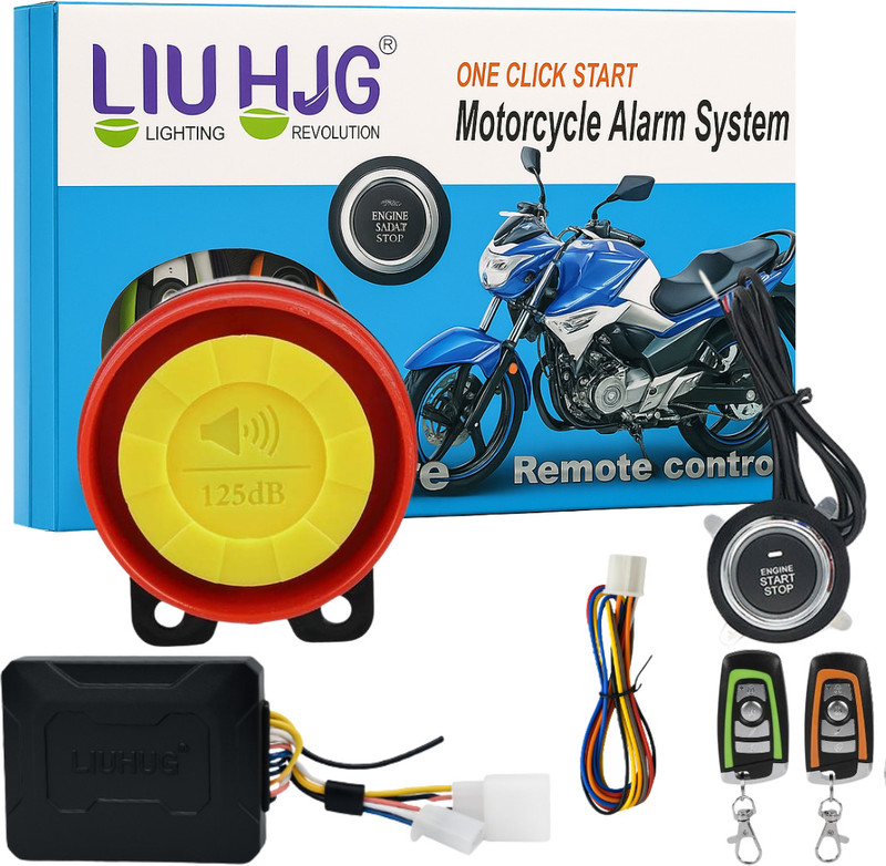 LIU HJG One-way Bike Alarm Kit(Siren, Flashing Light 120 dB)