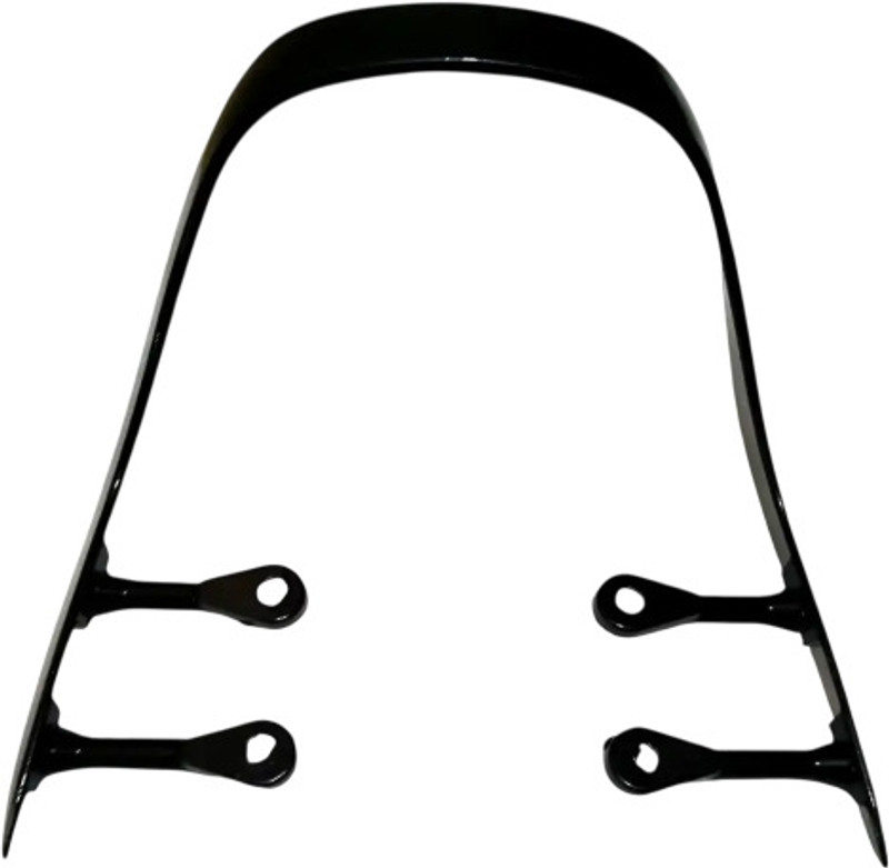 aqramax Comfortable Backrest for Splendor | Heavy Duty Support with Cushion Pad Bike Headlight Grill(Black)