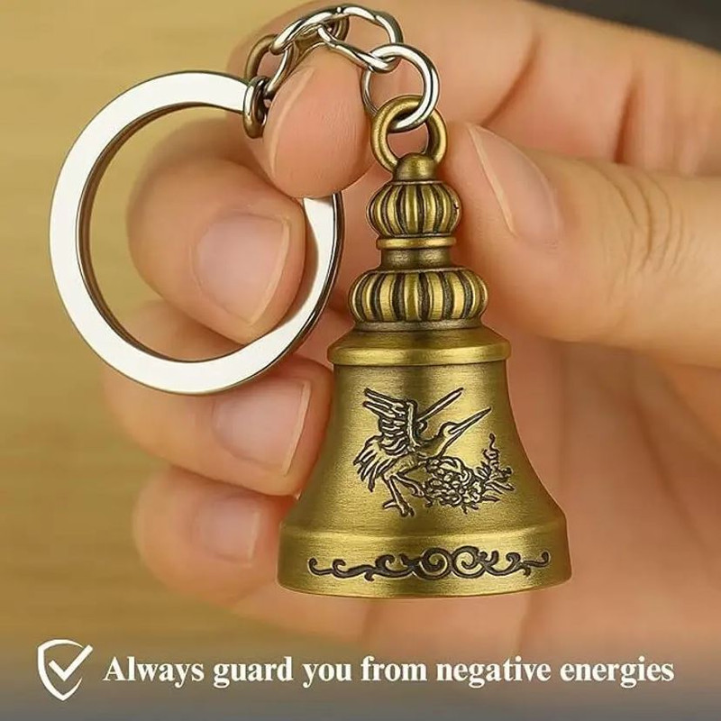 madyaan Guardian Bell For Bike Key chain Good Luck Bike key ring Key Chain Chain Breaker Chain Breaker