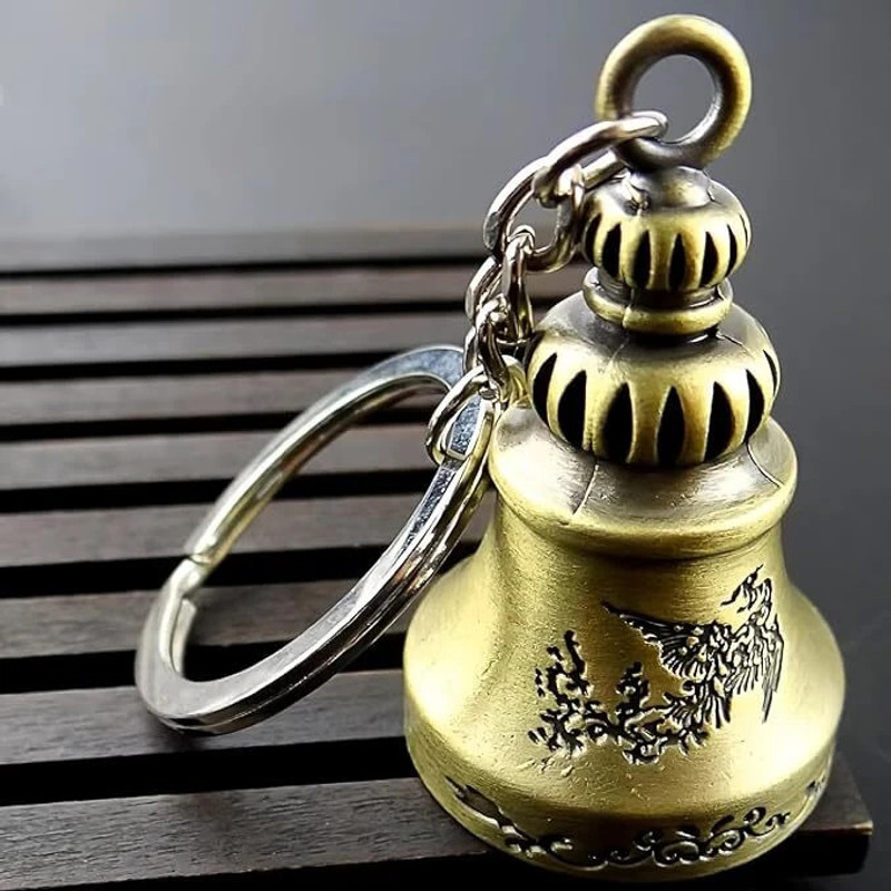 The SLR Guardian Bell Keychain for Bike & Car | Good Luck Charm Key Ring | Keychain Chain Breaker