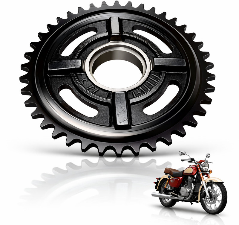 MACH7 Heavy Duty Steel Sprocket for Classic 350 & Electra Twin Spark 42 Teeth Sprocket(Royal Enfield Classic 350 Pack of 1)