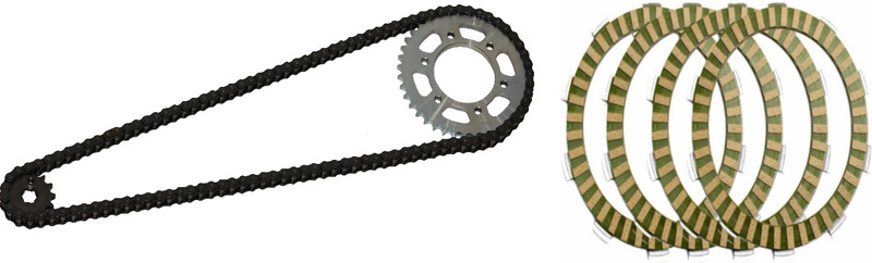 Digital Craft YAMAHA FZS V1 Chain Set With Clutch Plate 40 Teeth Sprocket(Yamaha FZ-S)