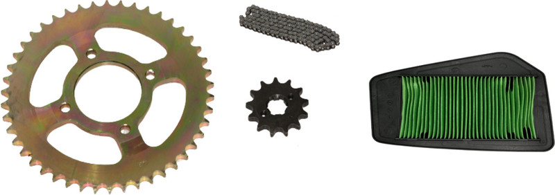 Digital Craft CBR 150 R Chain Sprocket Kit With Air Filter 43 Teeth Sprocket(Honda CBR 150R Pack of 4)